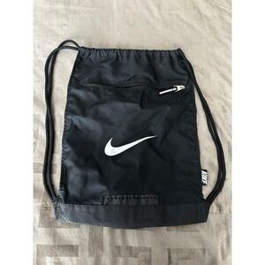 Nike Brasilia Training Gym Sack Drawstring Bag Black Backpack Cinch BA4694-001